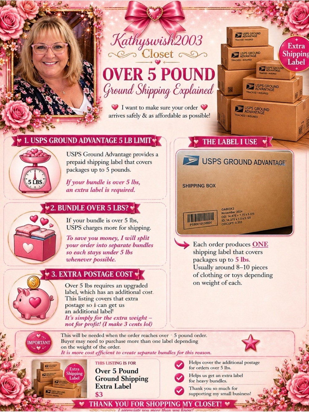Over 5 Pound Weight Limit Heavy Shipping Label